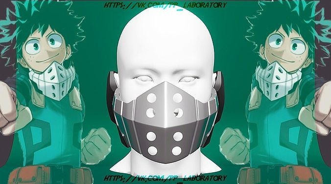 Izuko Midoriya Deku mask My Hero Academia 3D print model