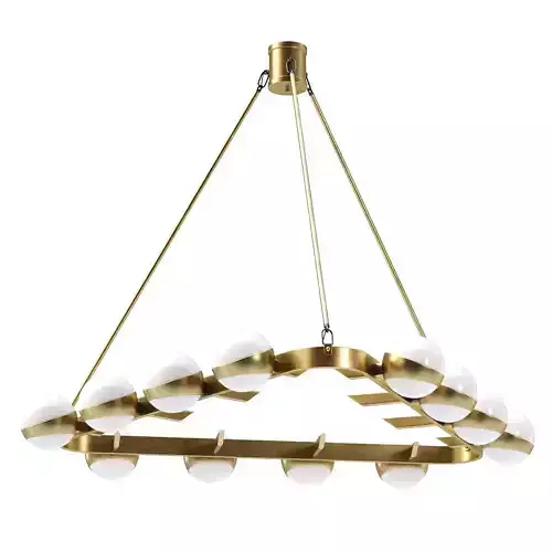 Large 1950s Chandelier by Maison Stilnovo 
