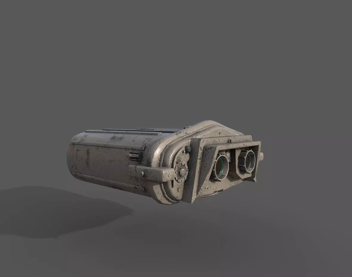 Electrobinouculars camera Free 3D model_0