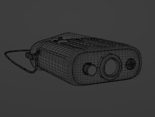 Electrobinouculars camera Free 3D model_4