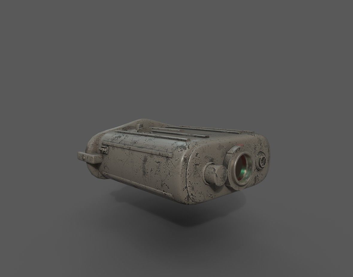 Electrobinouculars camera Free 3D model_2