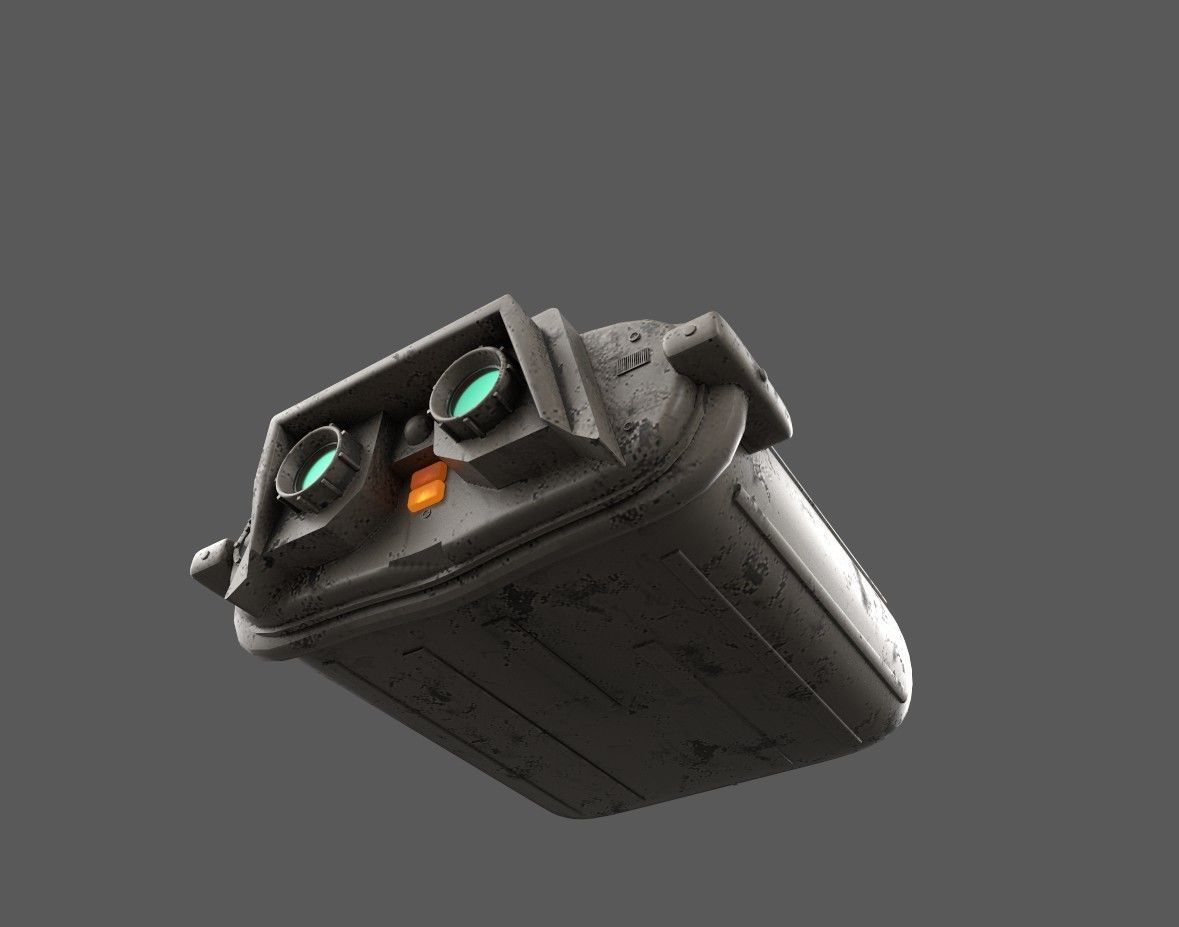 Electrobinouculars camera Free 3D model_5