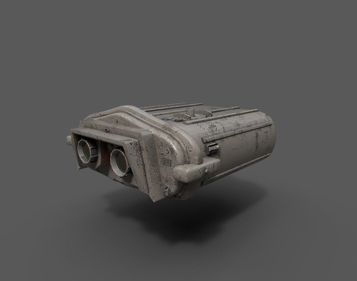 Electrobinouculars camera Free 3D model_3