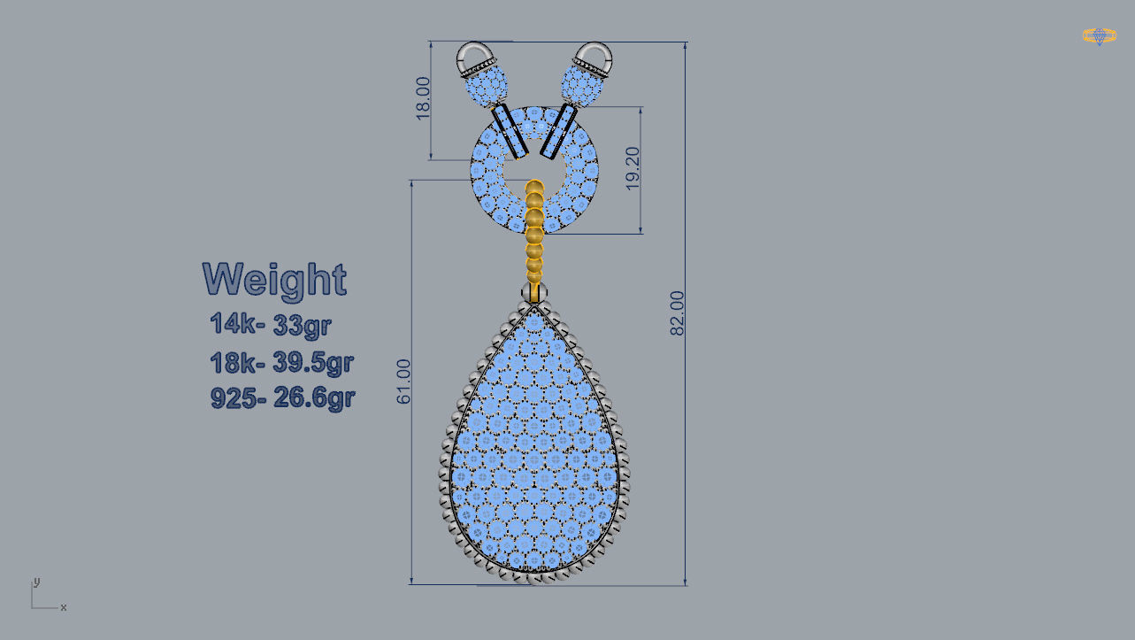 Pendant 29 3D print model_3