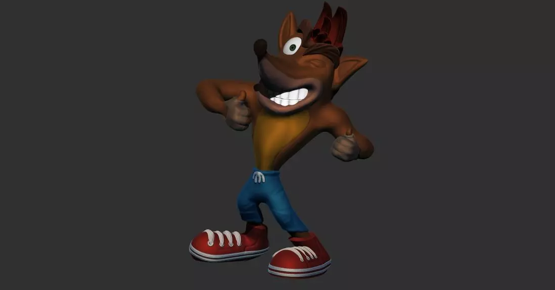 Crash Bandicoot figurine for 3D printing 3D print model
