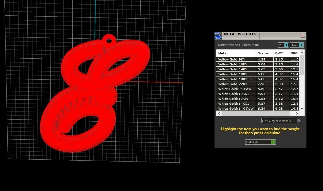 Initial Letters Pendant E 3D print model_2