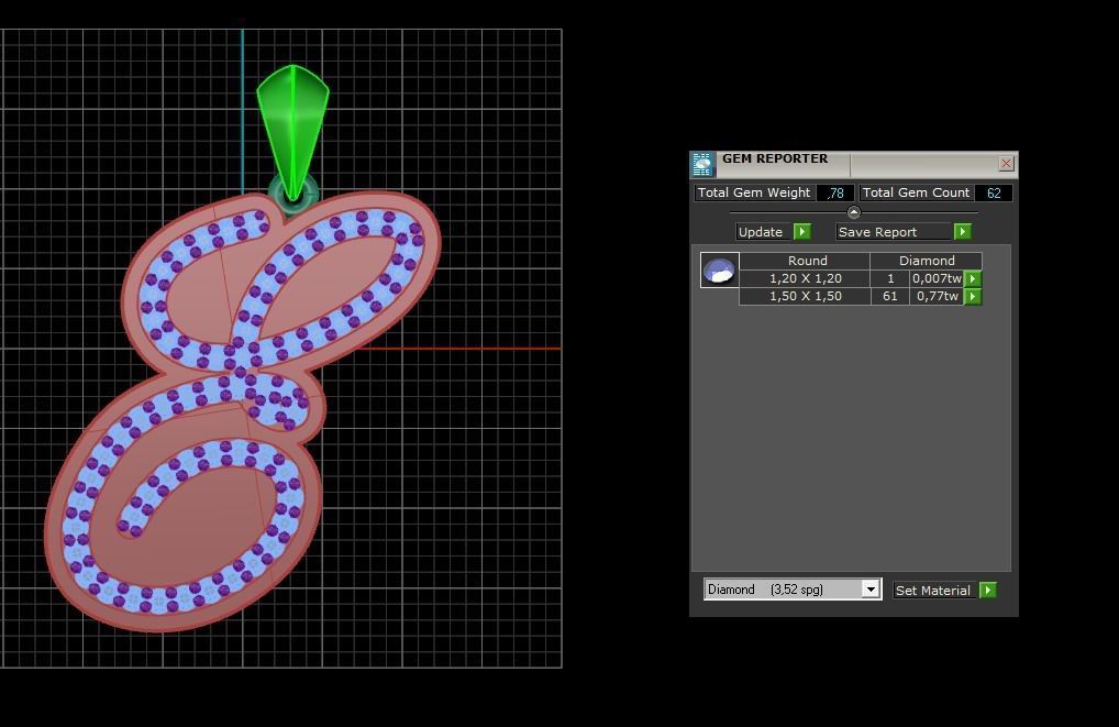 Initial Letters Pendant E 3D print model_5