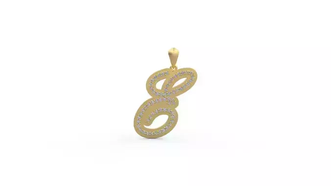 Initial Letters Pendant E