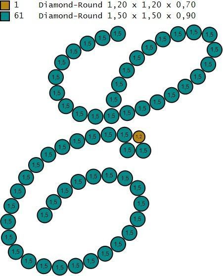 Initial Letters Pendant E 3D print model_4