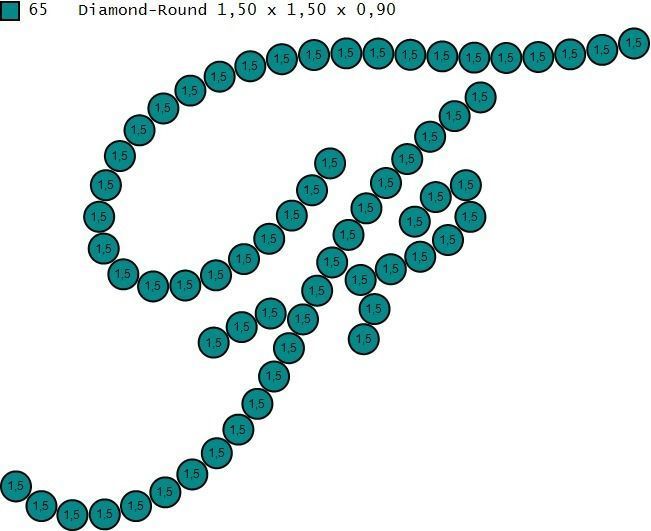 Initial Letters Pendant F 3D print model_3