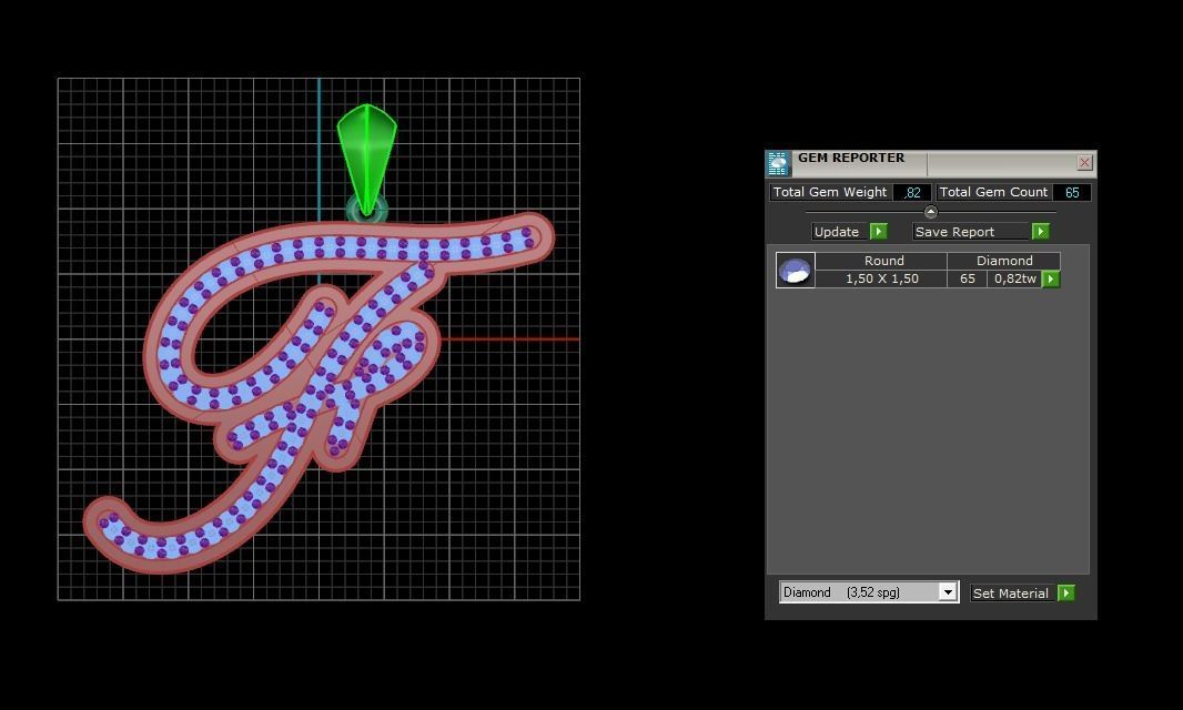Initial Letters Pendant F 3D print model_4