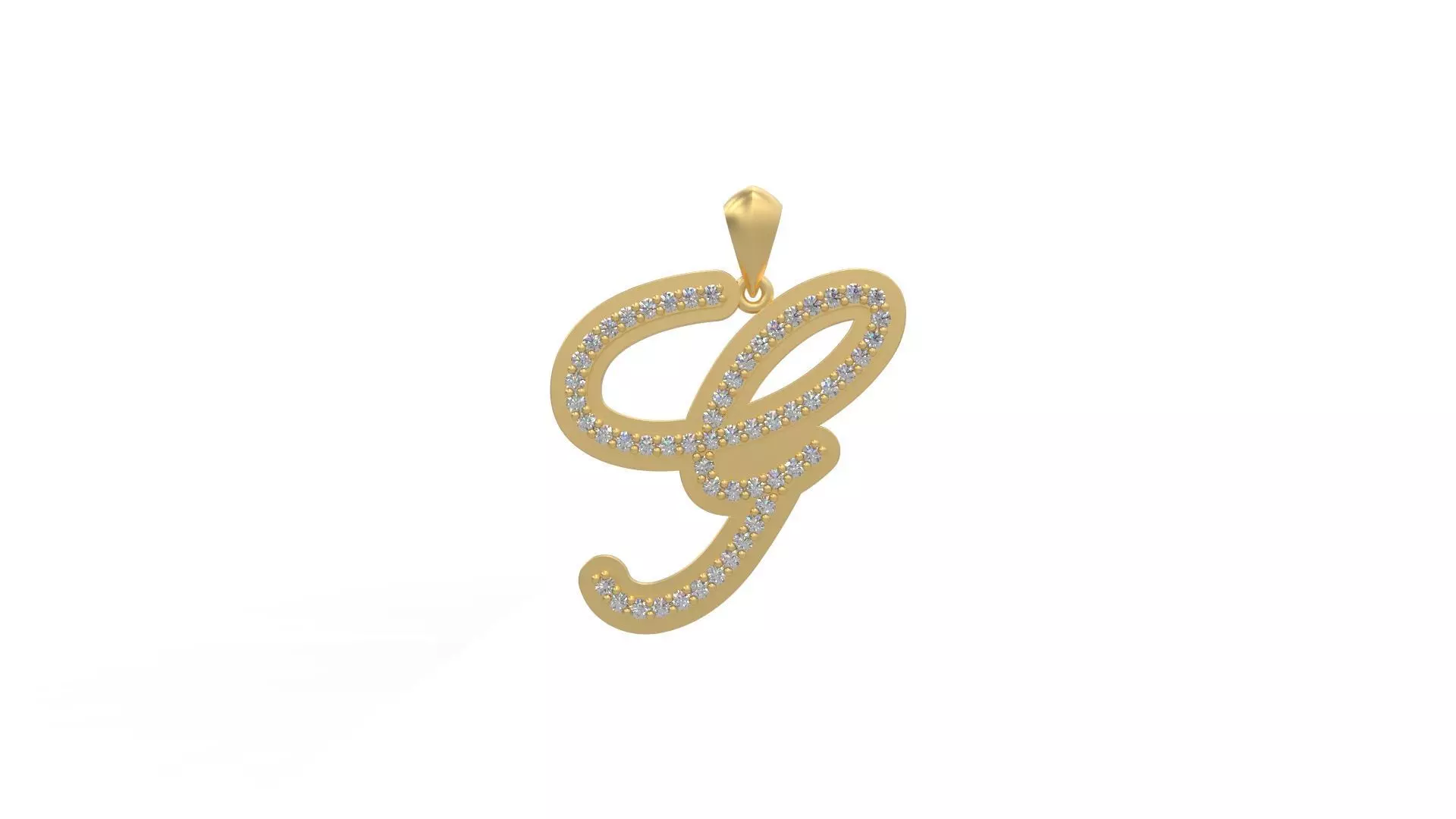 Initial Letters Pendant G 3D print model