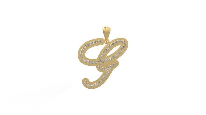 Initial Letters Pendant G 3D print model