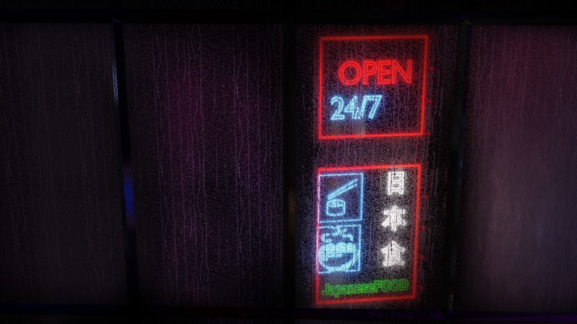 Neon Sign - 6 Sign Set  3D model_1