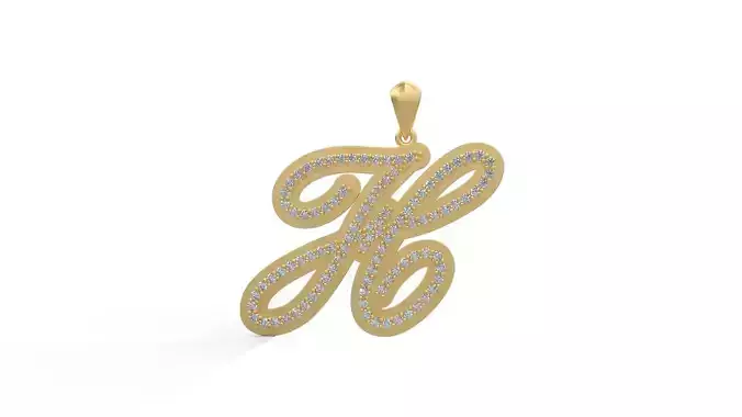 Initial Letters Pendant H