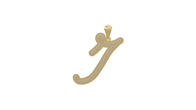 Initial Letters Pendant I 3D print model