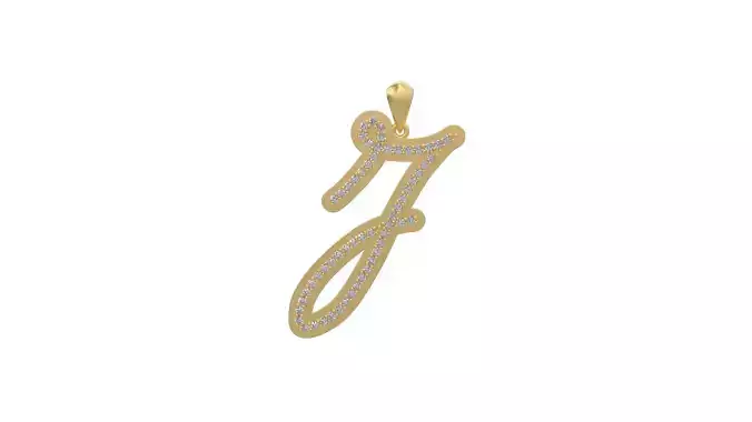 Initial Letters Pendant J