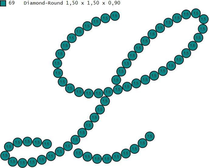 Initial Letters Pendant L 3D print model_3