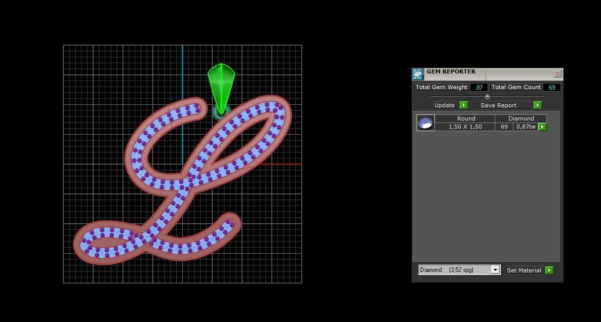 Initial Letters Pendant L 3D print model_4