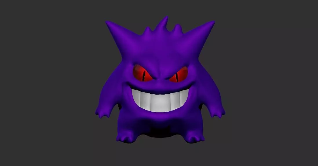 Gengar Pokemon Figurine for 3D printing  3D print model_0
