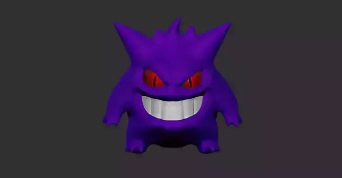 Gengar Pokemon Figurine for 3D printing 