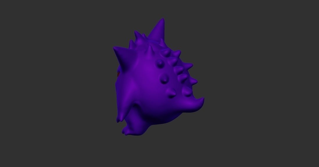 Gengar Pokemon Figurine for 3D printing  3D print model_5