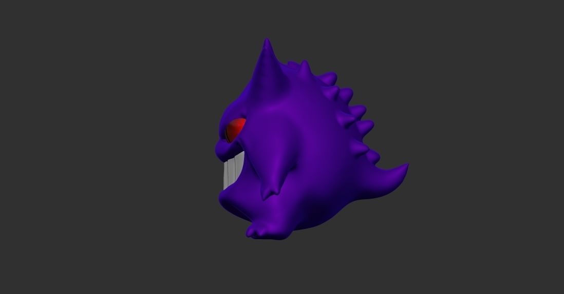 Gengar Pokemon Figurine for 3D printing  3D print model_4