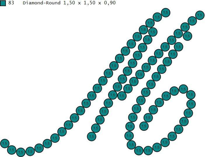 Initial Letters Pendant M 3D print model_4