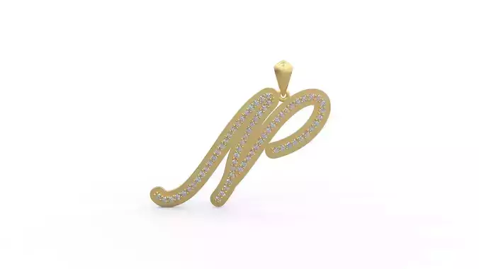 Initial Letters Pendant N