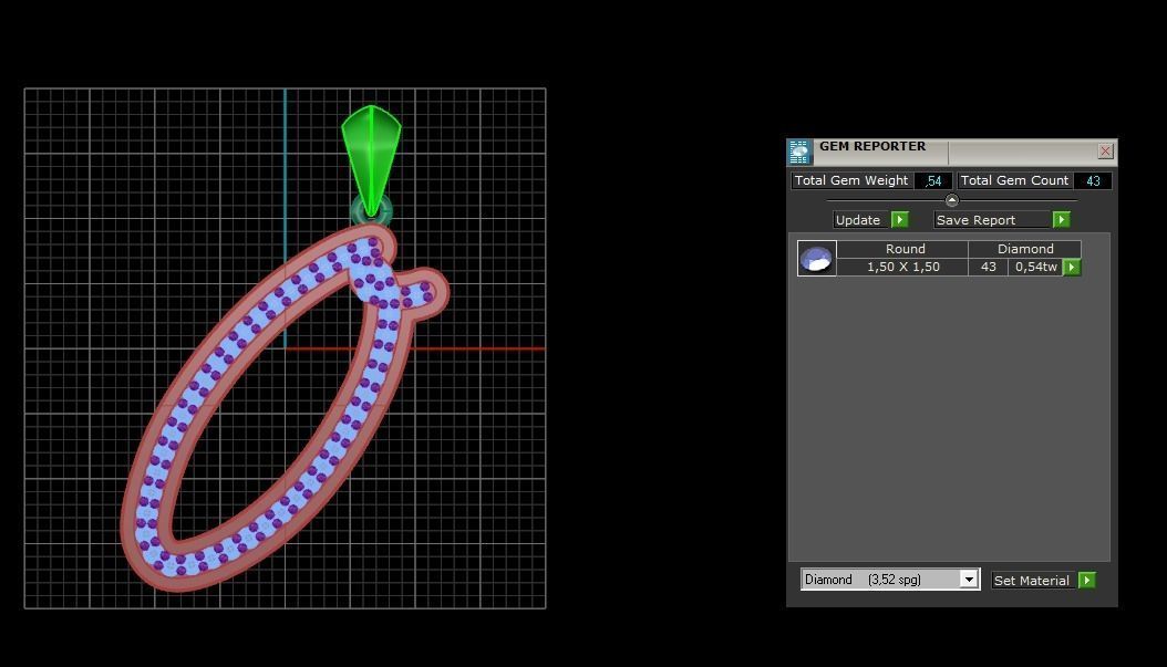Initial Letters Pendant O 3D print model_4