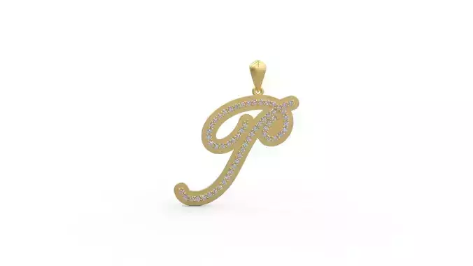 Initial Letters Pendant P