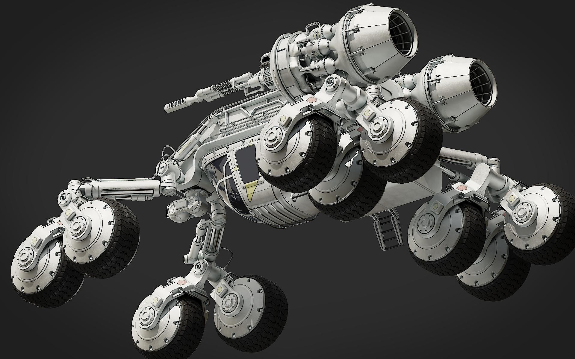 Scifi Rover 3D model_31