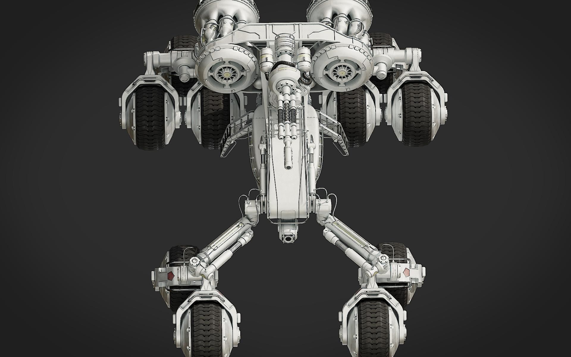 Scifi Rover 3D model_23