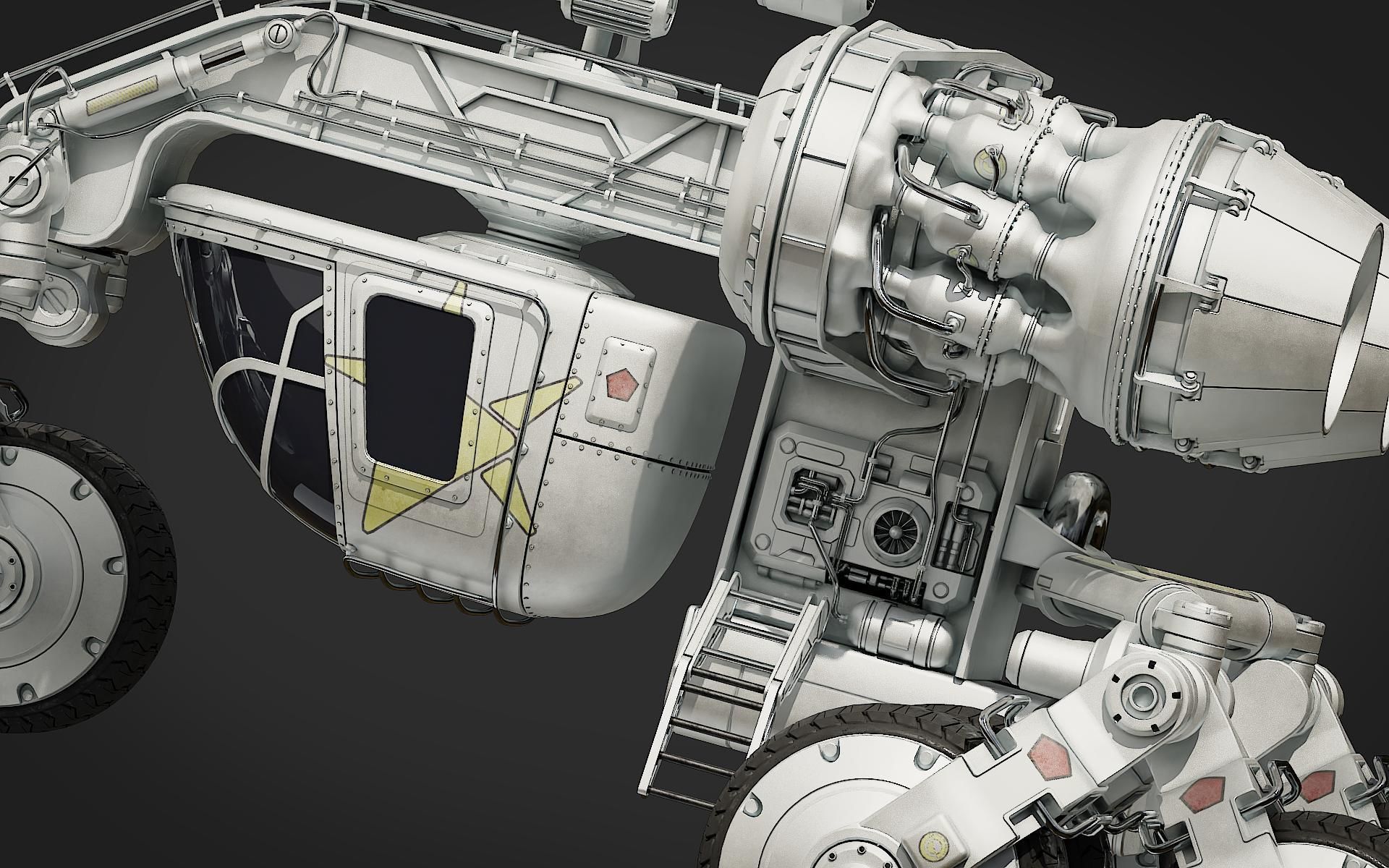 Scifi Rover 3D model_21