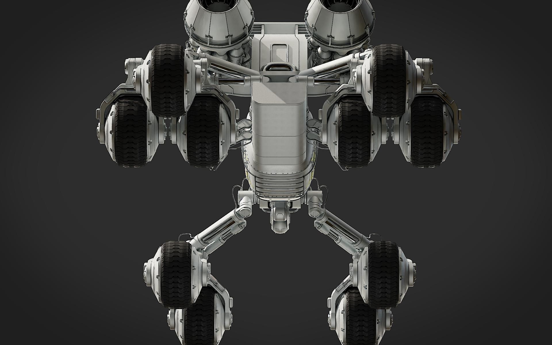 Scifi Rover 3D model_33