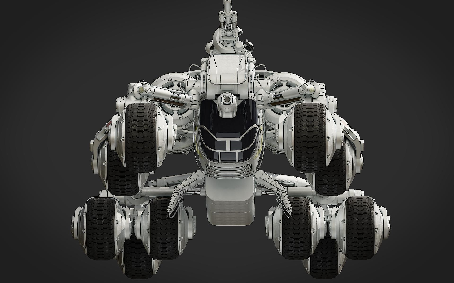 Scifi Rover 3D model_28