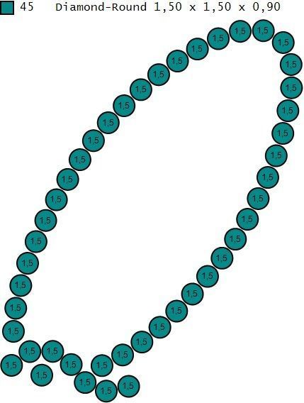 Initial Letters Pendant Q 3D print model_3