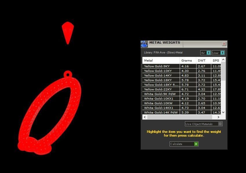 Initial Letters Pendant Q 3D print model_4