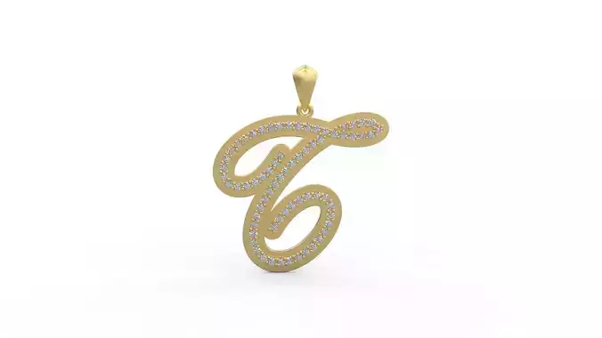 Initial Letters Pendant T