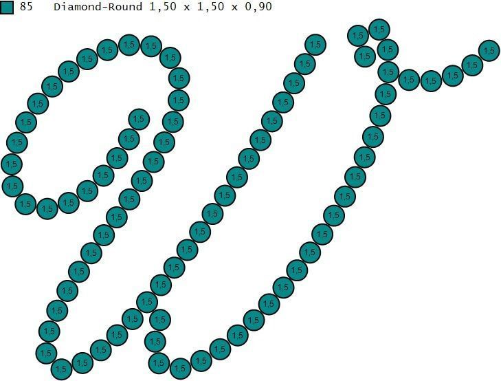 Initial Letters Pendant W 3D print model_4