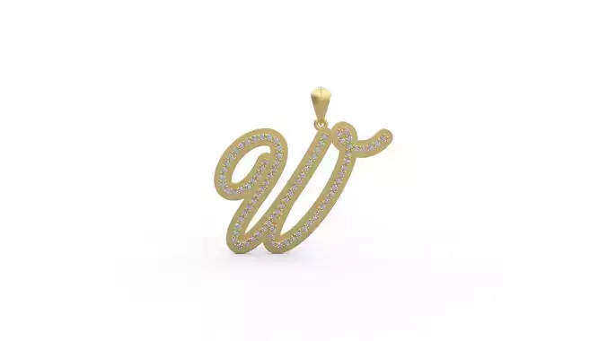 Initial Letters Pendant W
