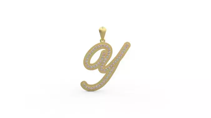 Initial Letters Pendant Y