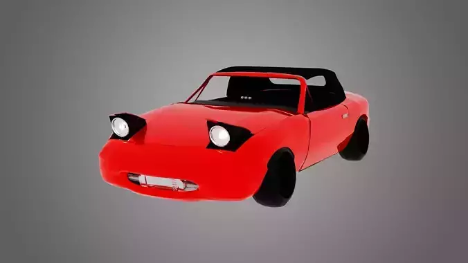 car mazda mx-5 miata  1995 low poly