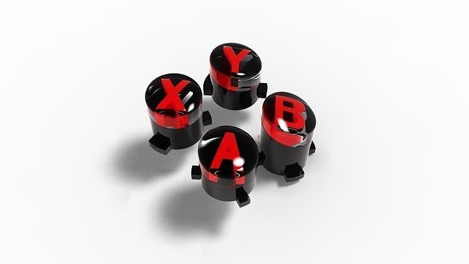 XBOX SERIES X CONTROLLER - BUTTONS X Y B A 3D print model