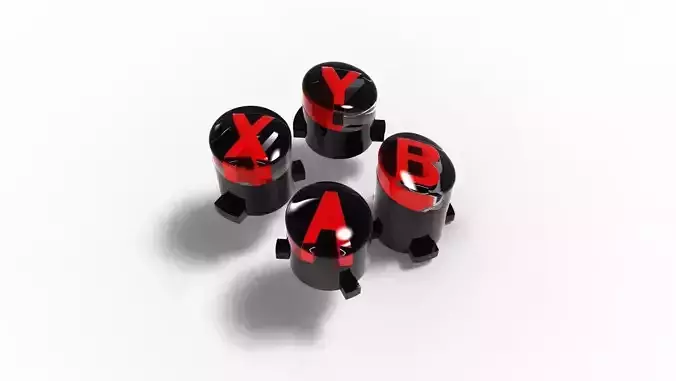 XBOX SERIES X CONTROLLER - BUTTONS X Y B A 3D print model