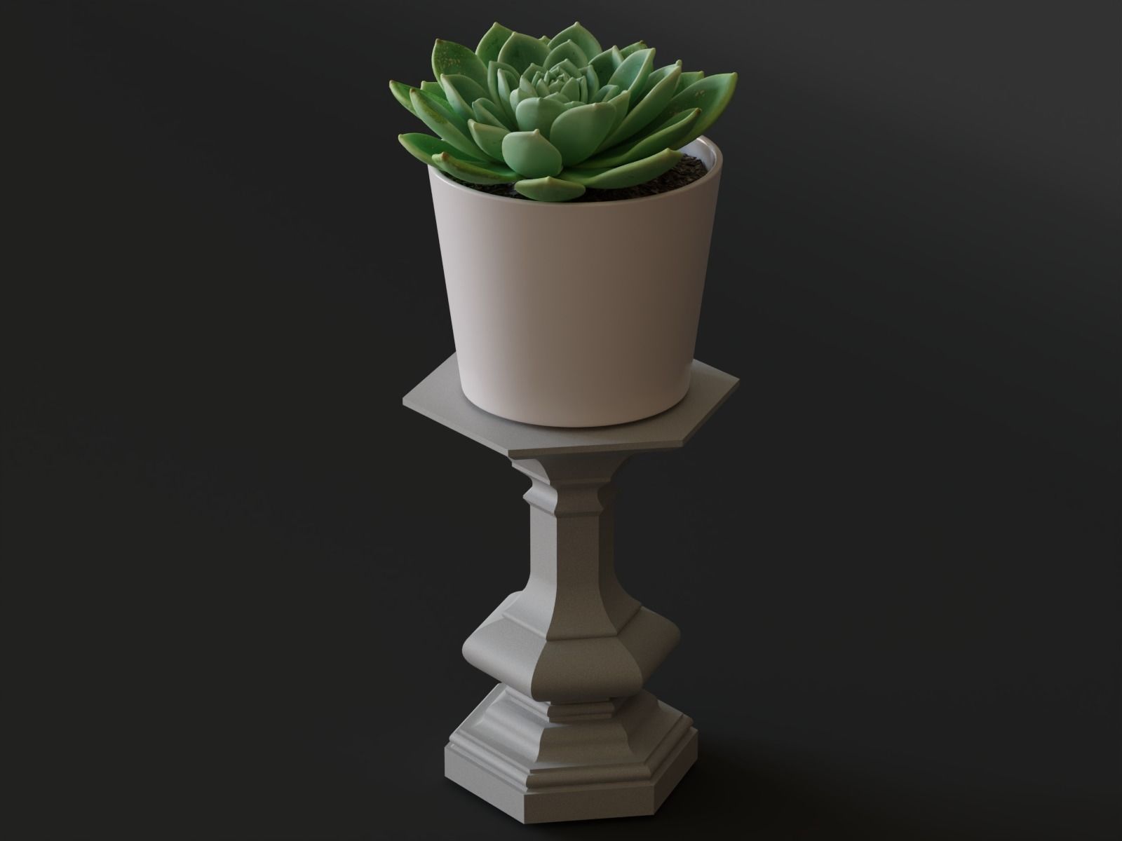 pedestal 10 3D print model_8