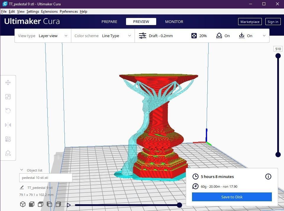 pedestal 10 3D print model_9