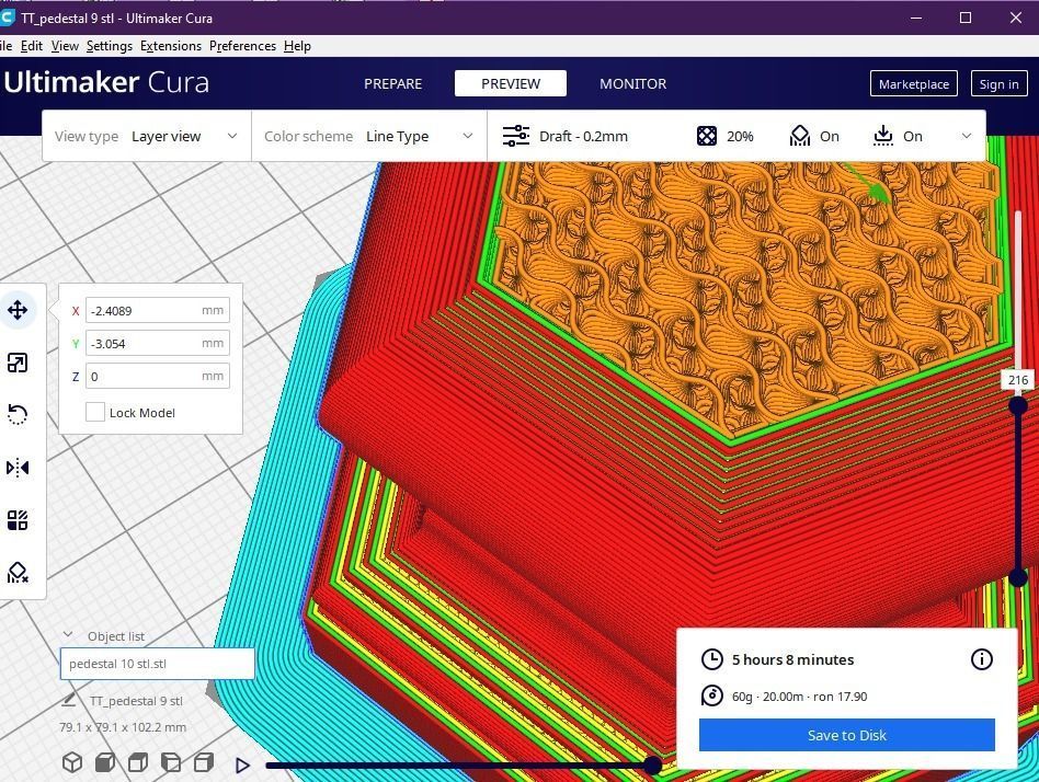 pedestal 10 3D print model_12
