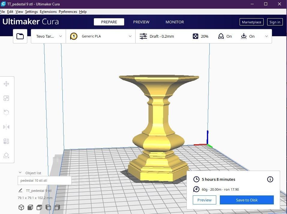 pedestal 10 3D print model_2