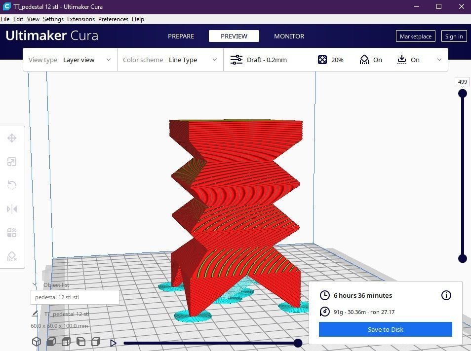 Pedestal 12 3D print model_9
